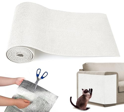 Självhäftande Klösträd Matta Kattmatta, Skydda Soffa Katter Repor, Klösträd Soffa, 30 x 200 cm Klösträd, Du Kan Klippa Den Som Föredragen, Vit