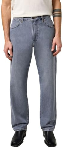Wrangler herrjeans Frontier, avslappnad rak passform, raka ben, Ljus is, 34W / 32L