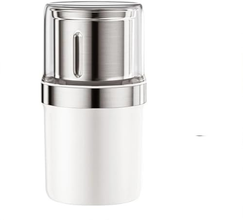 Moulin à Céréales Électrique, Moulin à café électrique, moulin à épices, robot culinaire, mixeur de cuisine, mélangeur à grains, tasse amovible, lavable, grande capacité 220 ml pour Moudre Rapidement(