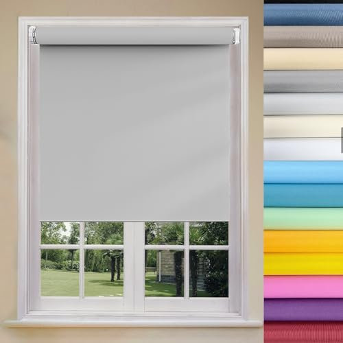 Tenda oscurante per finestra, 30 x 50 cm, facile da installare, per finestra sul tetto, camera da letto, beige