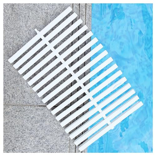 Grille de débordement de Piscine, Bande de Couverture épissable de 15 à 30 cm de Large, Tapis de Drainage en Plastique PVC pour extérieur et intérieur (Couleur : 18 x 100 cm, Taill
