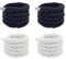 2 Pares Cordones Gordos para Air Force 1,Zapatillas Anchos Gruesos Blancos Elasticos Hombre Rope Laces,Negros Niños Deporte Zapatos Elastica Atar Gruesos Cordones,Genérico Laces Redondos Chunky Cuerda