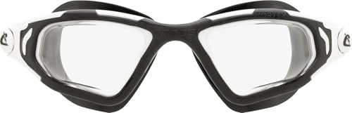 CRESSI Vortex glasögon svart/vit klar lins – innovativa simglasögon med avancerad prestanda, erbjuder komfort och unik mångsidighet, svart/vit klar lins, en storlek, unisex