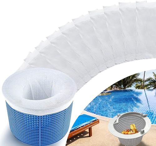 Générique Chaussette Skimmer Piscine, 30 PièCes Chaussettes Skimmer Piscine, Pool Skimmers Socks, ProtéGez La Piscine Propre,-Blanc