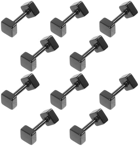 Hemobllo 10 Piezas Pendientes de Barra de para Falso Plug Diseño Elegante y Resistente para Diario