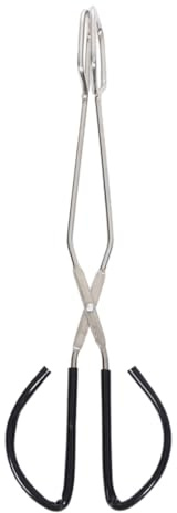 WEKADRIN Pinzas Largas de Acero Inoxidable para Barbacoa Antitérmicas y Resistentes al Accesorio Multipropósito para Cocina y Barbacoas Mango Cómodo y Seguro para