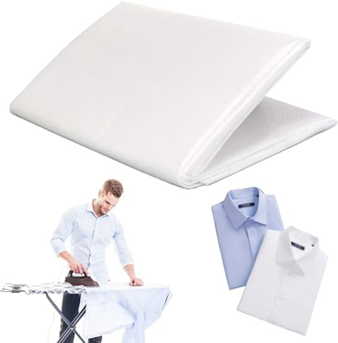 SOGHO 100 x 200 cm Ironing Fleece, Fleece Line for Iron-on, Ironing Fleece, Ironing Fleece for Reinforcing, Non-Woven Fabric Ironing Insert for Ironing Pleats, Sewing Crafts, Reinforced Clothing