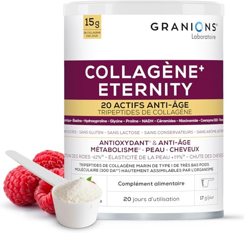 Collagene Marin Poudre - Granions Eternity - Acide Hyaluronique - 343g