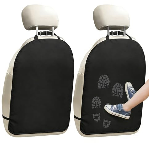 2 unidades de alfombrillas protectoras para el respaldo del coche, alfombrilla impermeable para niños para el asiento trasero, protección de asiento para la parte trasera de los asientos delanteros