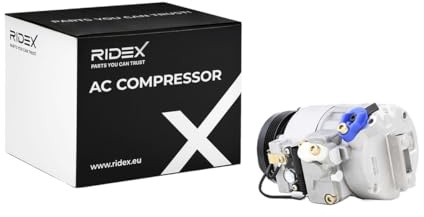 RIDEX A/C Kompressor für Klimaanlage Klimakompressor mit ID: 7SBU16C Kältemittel: R134a PAG 46 mit 110mm Riemenscheibe 5-Rillen 5-Rippenanzahl Kompatibel mit BMW 3 Limousine E46 64526916232 6904014