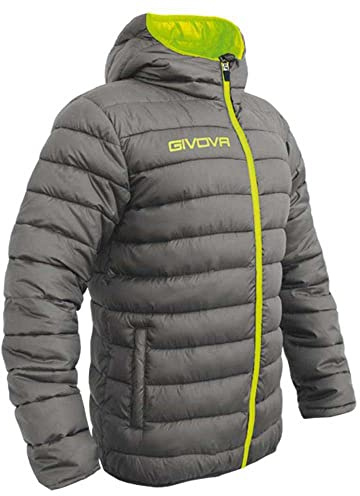 Givova Damen Holland Waistcoat Weste, dunkelgrau /gelb fluo, S-L EU