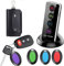 Key Finder With 4 Receivers, LED and Base Support - Wireless RF Remote Item Tracker for Keys, Wallet