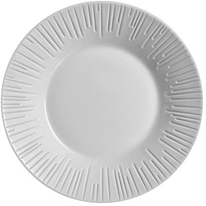Luminis Opal Glass Dinner Set Dinnerware Modern Summer Plates Microwave Safe Dishwasher Safe Dining Modern (Grey, 6 Soup Bowls)