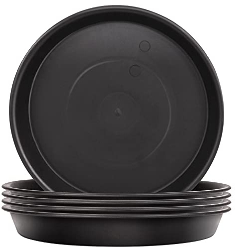 TStarJungle Lot de 5 Soucoupes pour Plantes, Soucoupes pour Pots de Fleurs pour Plantes, Plateaux de Planteur pour Intérieur, Extérieur, Jardin - 36cm