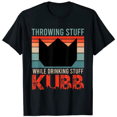 Wikingerschach Spruch Retro Kubb Motiv Kubb T-Shirt
