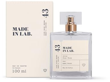 MADE IN LAB Nr.43 Parfum Damen, Elegante Eau de Parfüm für Frauen, feminin, intensiv, langanhaltender Duft | Duftnoten: Blumig, Holzig | 100 ml