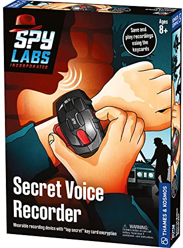 Spy Labs Inc: Registratore vocale digitale di Thames & Kosmos | Registratore audio indossabile | Gadget essenziale da The Detective Gear Experts per bambini investigatori