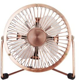 Mini ventilador sobremesa USB 2,5W Cobre