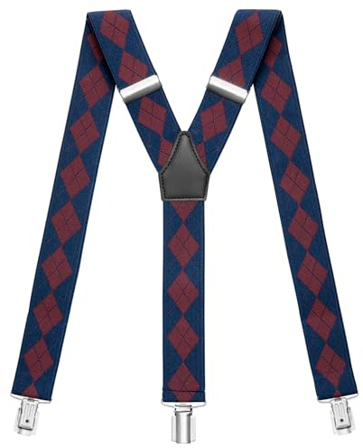 Sencillo Herren Hosenträger mit Starken Clips Y-Form