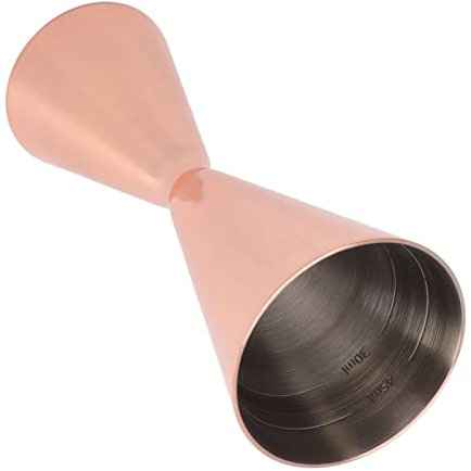 Jigger de Cóctel de Doble Cabeza, Jigger de Medición de Cóctel Preciso, Resistente Al óxido, Cómodo de Usar, 1/2 Oz para el Hogar (Recubrimiento de cobre)