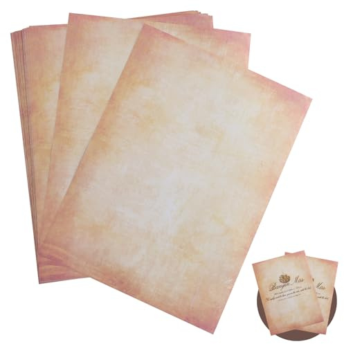 Lot de 60 feuilles de papier parchemin A4 imprimable Convient pour imprimantes laser et photocopieurs, inscriptibles à la main