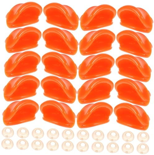 Decoración de Boca para Bricolaje de Pato Naranja, 50 Piezas | Resina con Junta, para Manualidades Escolares y Proyectos Diy, Repuesto para Juguetes de Pato
