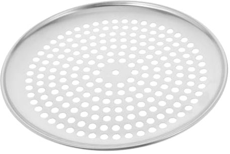 UKCOCO Molde para Pizza Redondo De 10 Pulgadas Diseño Perforado, Bandeja para Hornear Doméstica, Accesorio Reemplazable para Horno, Resistente y Fácil De Limpiar