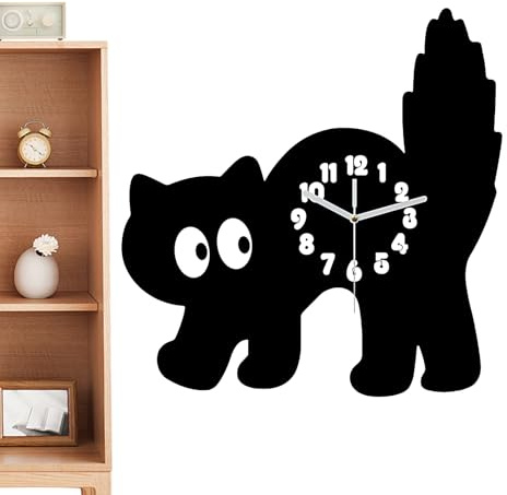 Generico Orologio Simpatico - Decorazione per Interni con Quadrante in Acrilico,Orologio Silenzioso Divertente per Camera da Letto, Soggiorno, Camera dei Bambini e Decorazione Murale