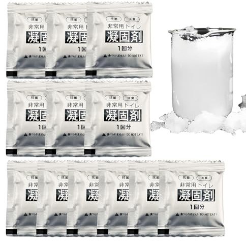 Gerinnungs-WC, tragbares Pulver-WC – kommerzieller Coagulant Shop – Externes Kackhaufen-Gel – 12 feste Mittel – tragbare Multifunktions-Campingtoilette – Gegenstände, CA-Werkzeuge