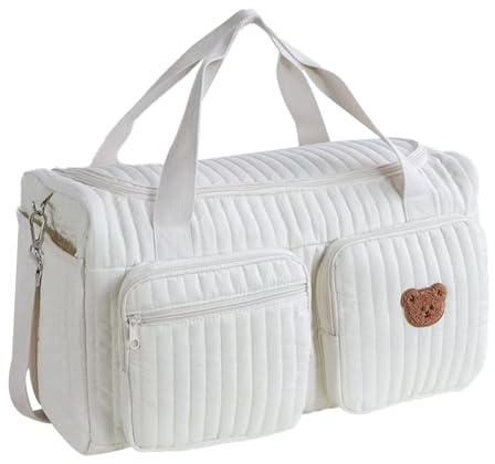 ZoraYorce gesteppte Babywickelbeutel große Kapazität Duffle Bag Weekender -Tasche für Krankenhaus und Weekender Travel