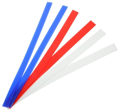 TOPPERFUN Righello Per Pasta in Silicone Alimentare, Set 6 Pezzi Per Misurazione Strisce Di Pasta Da Forno, Guide Per Spessore Uniforme, Utensili Da Cucina Professionali Per Pasticceria e Pizza