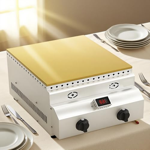 Plaque de cuisson à gaz professionnelle, crêpière, appareil à soufflés, machine à dorayaki, machine à muffins, avec plaque chauffante en cuivre, pour cuisine domestique, restaurant, boulangerie, sna