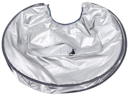 Ciieeo Silver Hair Steamer Hood for Salon Beds with Full 360° Steam Enclosure and Elastic Fit Spacious Design Accommodates Thick or Long Hair for Deep Conditioning and Steam Comfort