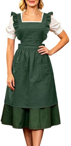 CEWIFO Octoberfest - Delantal para mujer, vestido tradicional