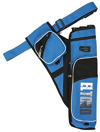 elToro Sys² - Seitenköcher inkl. Röhren und Gürtel | Farbe: Blau; Zubehör beim Bogenschießen, Bogensport, sicherer Transport von Ihren Pfeilen; Pfeil und Bogen Sport