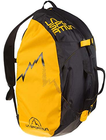 La Sportiva Medium Rope Bag Gelb-Schwarz - Praktische funktionale Seiltasche, 40l, Größe 40l - Farbe Black - Yellow