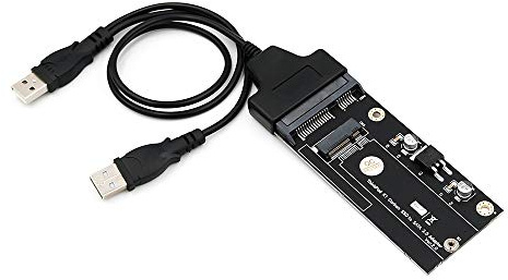 JMT 20+6Pin SSD to SATA 2.5inch USB Adapter Card with USB 2.0 Cable Converter for Laptop Thinkpad Lenovo X1 Carbon