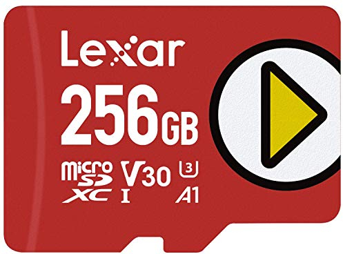 Lexar PLAY Micro SD 256 GB, Scheda microSDXC UHS-I, Lettura Fino a 150MB/s, Compatibile con Nintendo Switch, dispositivi di gioco portatili, Smartphone e Tablet (LMSPLAY256G-BNNAG)