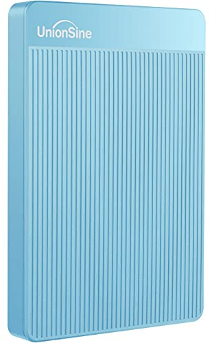 UnionSine External Hard Drive 500GB Ultra Slim Portable Hard Drive USB 3.0 HDD Storage Compatible for PC,Mac, Laptop, Xbox, Xbox one, PS4(Blue) HD2510