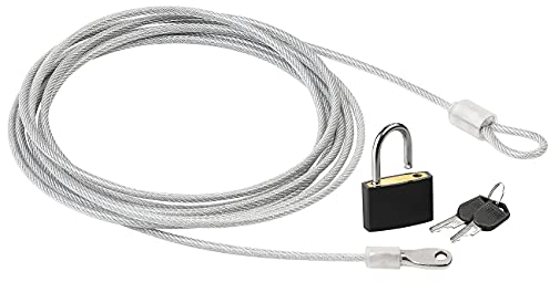 Câble en acier gainé 3 m avec cadenas [AGT]