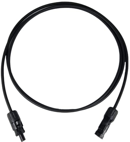 SolX Solarkabel MC4 Verlängerungskabel Solar Modul Wechselrichter Verbindung Kabel 4mm² 6mm² schwarz (4mm² - 1M)