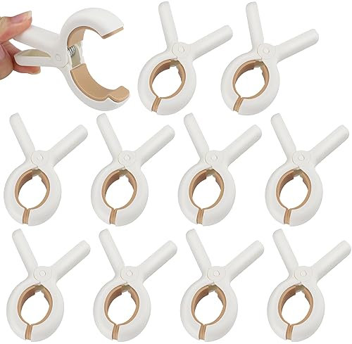9 Stücke Große Klammern, Handtuchklammern für Strandliegen，Badetuch Klammern Winddicht Strandtuch Clips, Große Wäscheklammern für Tägliche Wäsche, Badetuch, Bettwäsche，Teppich und Dicke Kleidung
