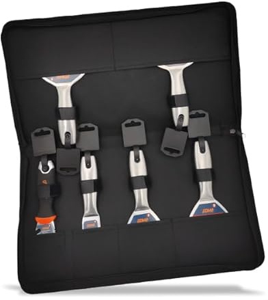 Lot sacoche 5 couteaux à enduire premium + couteau multi fonction EDMA - 610161