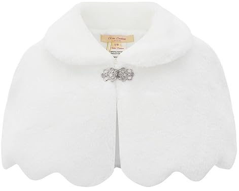 Mini Mart Online Limited Boléro fille demoiselle d'honneur Wrap Shrug Tippet enfants, Ivoire (908), 9-10 ans