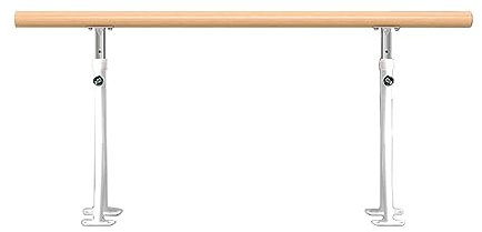 CAFIEDR Ballettstange, Verstellbarer Tanzstock, Ballettstangenlandung, Feste Höhe, Verstellbare Ballettstange, Indoor-Tanz-Stretching-Stange aus Holz, Vertikales Ballet(1,5 m)