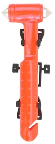 Anwicar Martello Emergenza Auto Rompivetro Tagliacintura 1 pz | Strumento di emergenza per auto con punta rompivetro e tagliacintura, da tenere nell'abitacolo per evacuazioni rapide