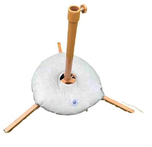 Fauhapyway Base de support de parasol de plage pliable pour jardin, abri solaire portable pour pelouse, terrasse, cour (A)