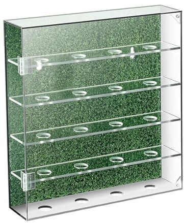 Harilla Golfball-Vitrine, Golfer-Geschenk, Acryl, transparent, Dekoration, Wandhalterung für Schreibtisch, Wohnzimmer