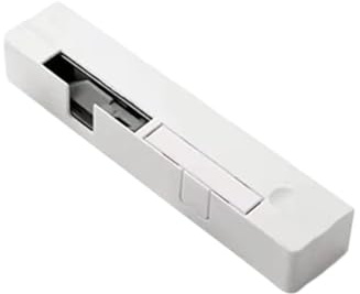 Cierrapuertas automático, Amortiguador De Puerta Hidráulico Cierrapuertas Puerta De Madera Puerta Exterior Hogar Cierre Automático Silencioso Anti-pellizco(White-left opening)