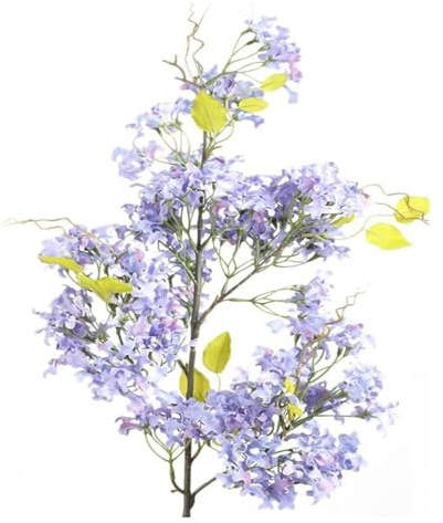 Flor artificial, Flores artificiales de color lila, utilizadas en ramos boda, arreglos florales y decoraciones for el hogar la oficina(Clove Purple)